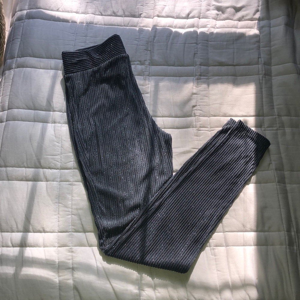 Deep Blue sparkle leggings.